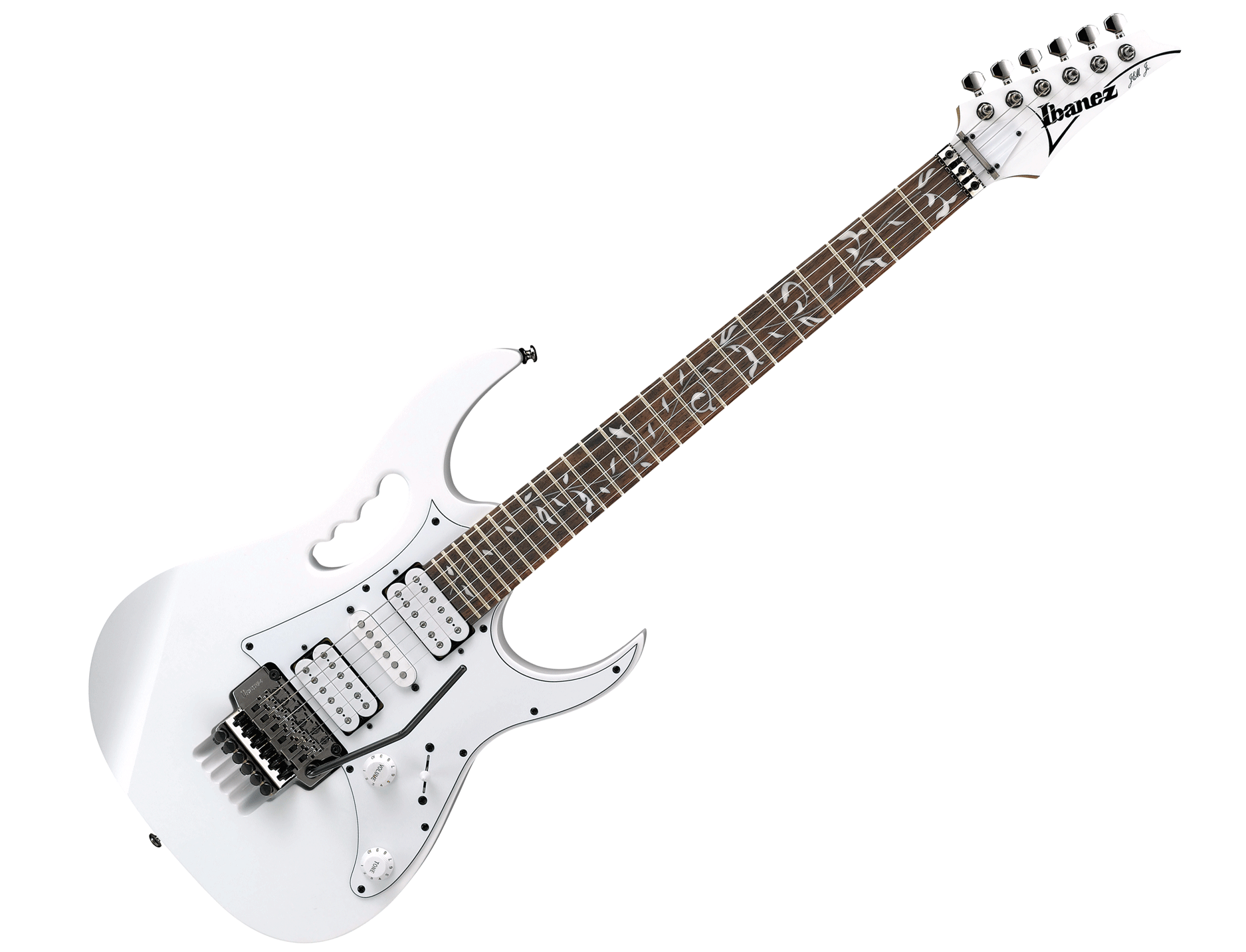 Ibañez - Guitarra Eléctrica Steve Vai, Color: Blanca Mod.JEMJR-WH_19