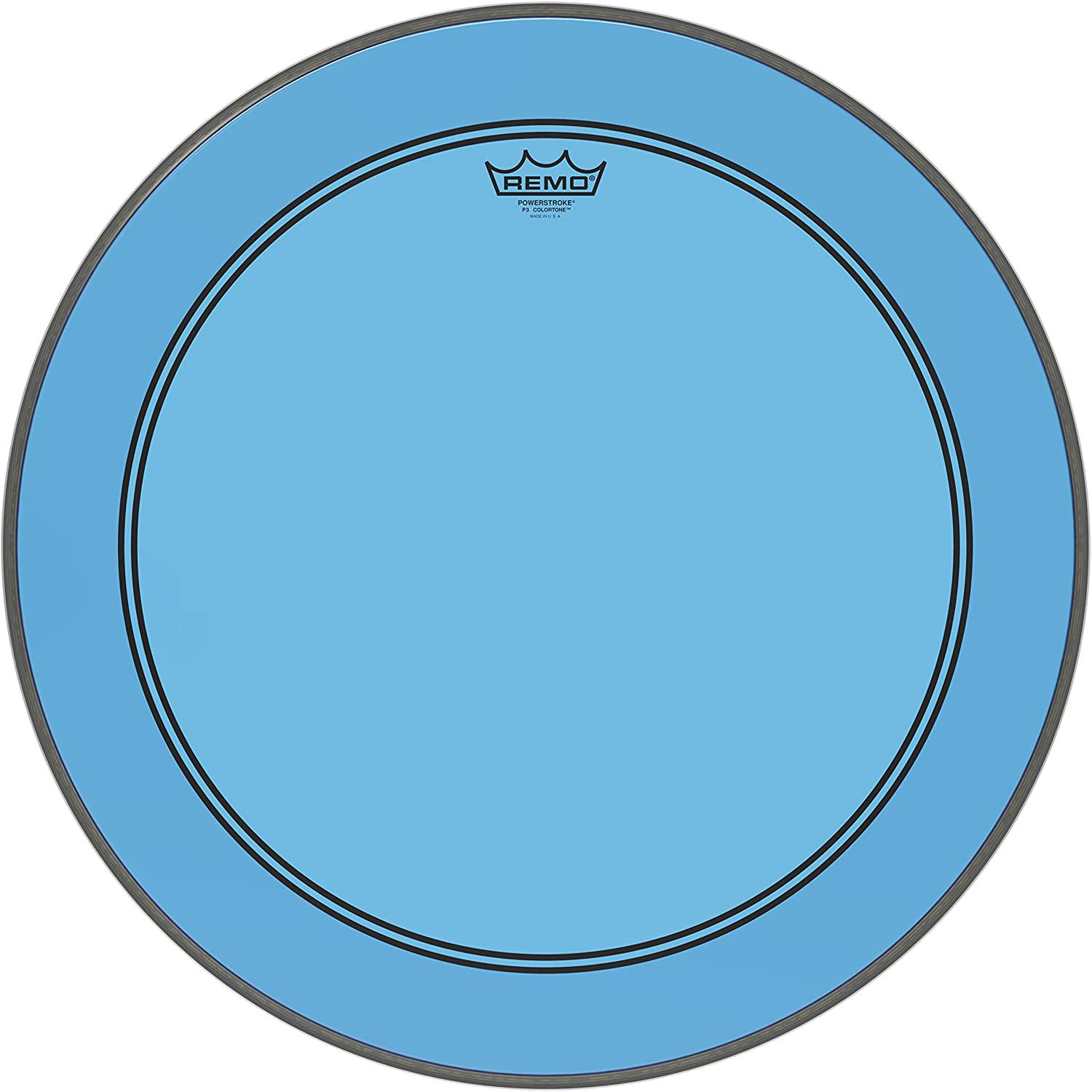 Remo - Parche Colortone Powerstroke P3, Tamaño: 22" Color: Azúl Mod.P3-1322-CT-BU_181