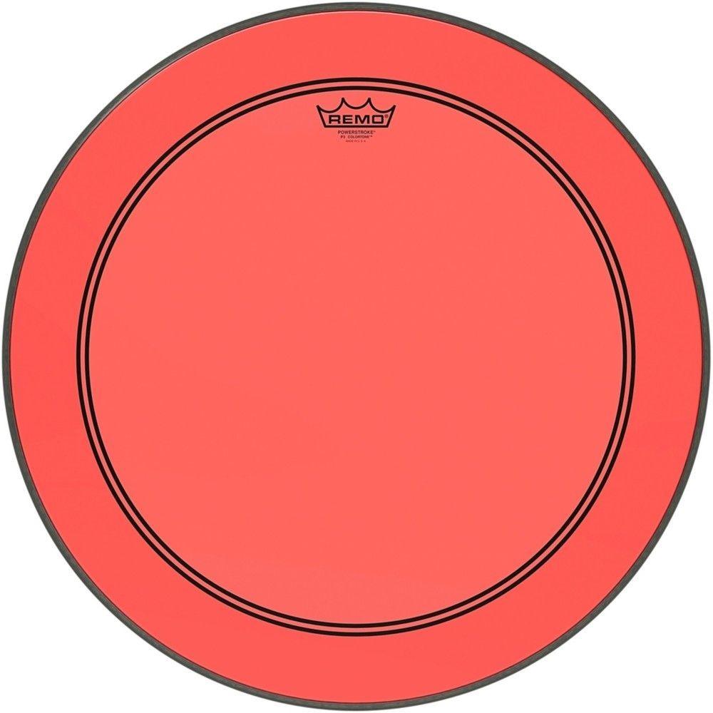 Remo - Parche Colortone Powerstroke P3, Tamaño: 22" Color: Rojo Mod.P3-1322-CT-RD_189