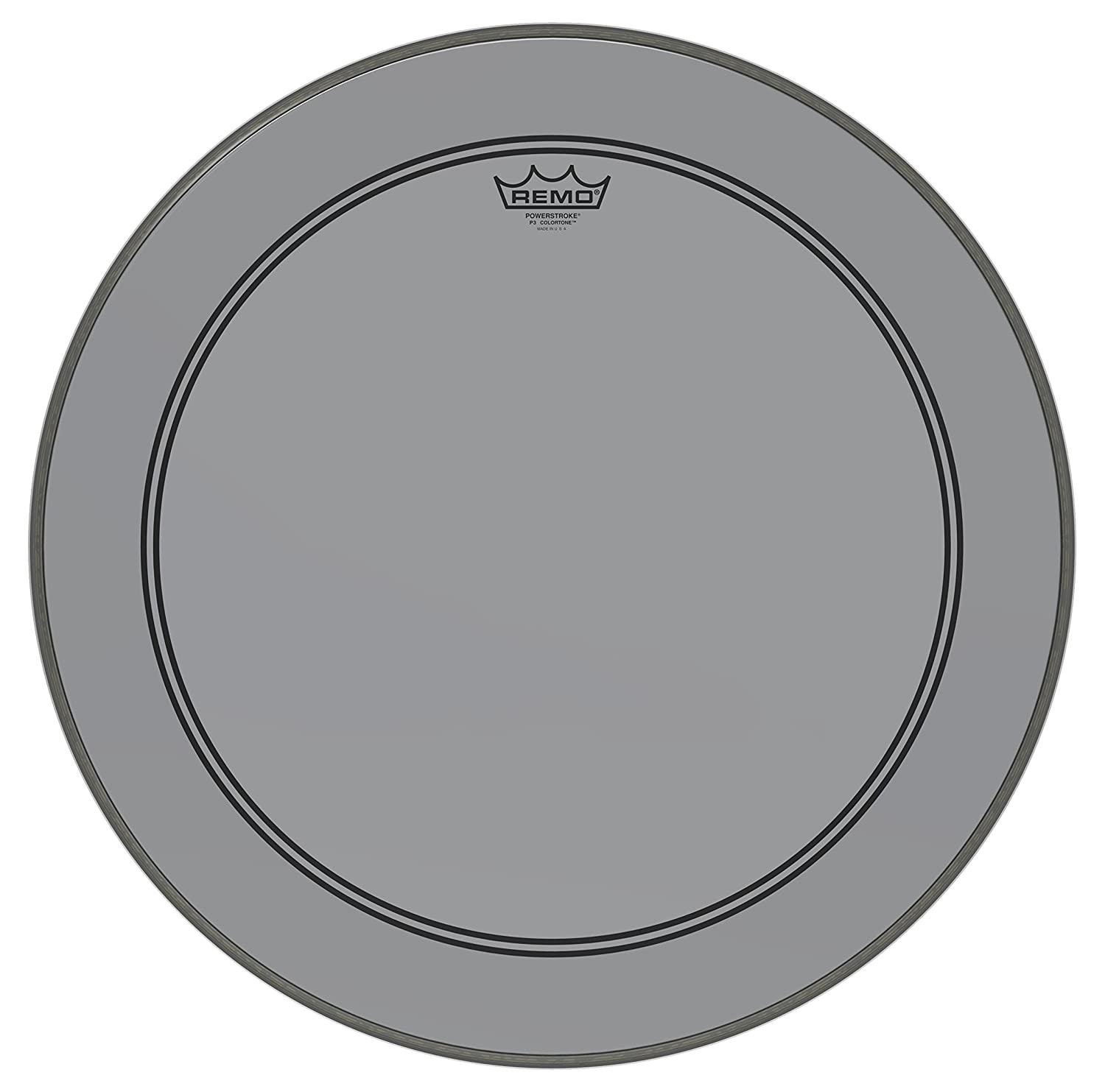Remo - Parche Colortone Powerstroke P3, Tamaño: 22" Color: Gris Mod.P3-1322-CT-SM_192
