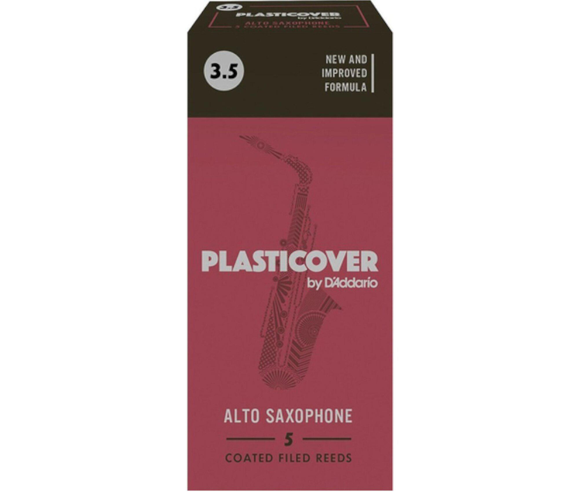 D'Addario - Cañas Plasticover para Sax Alto, 5 Piezas Medida: 3 1/2 Mod.RRP05ASX350_182