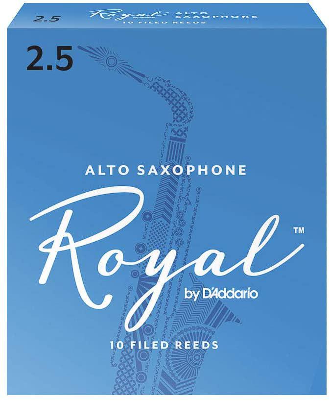 Rico - Cañas Royal para Sax Alto, 10 Piezas Medida: 2 1/2 Mod.RJB1025_203