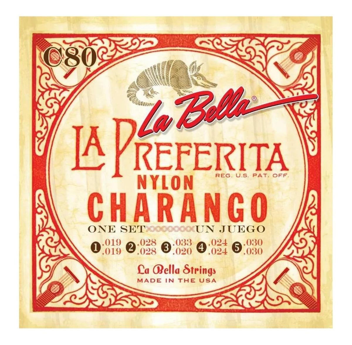 La Bella - Encordado para Charango, 10 Cuerdas Mod.C80_79