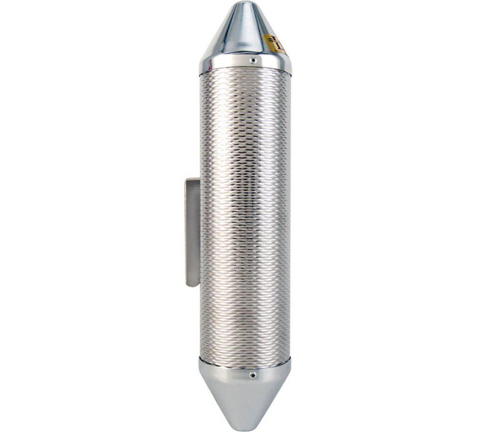 Latin Percussion - Guiro Torpedo, Tamaño Chico Material Metal con Raspador Mod.LP306B_22