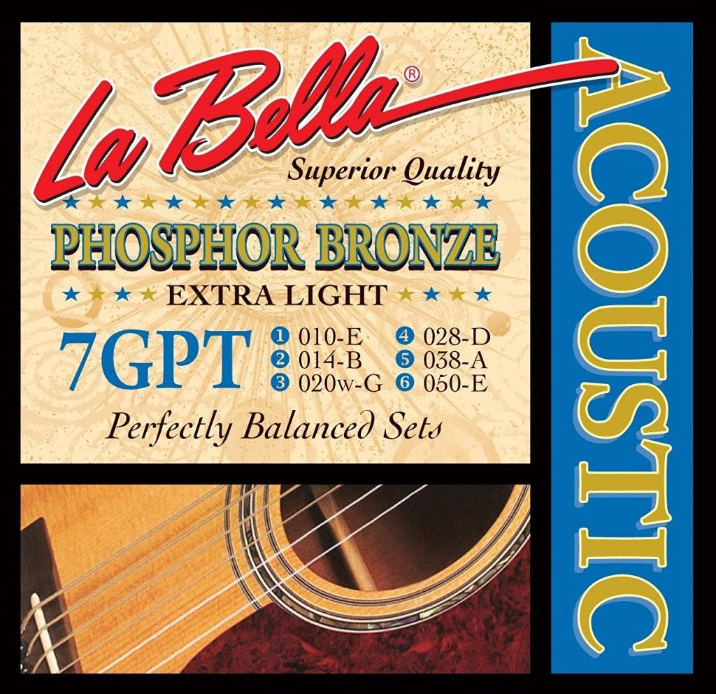 La Bella - Encordado para Guitarra Acústica Exligh BCE Mod.7GPT_72