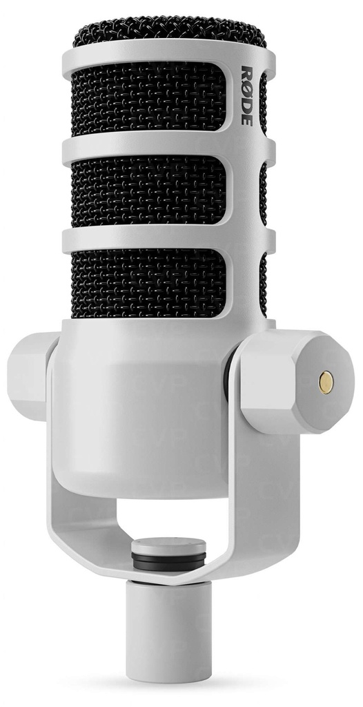 Rode - Micrófono Dinámico Cardiode para Podcast, Color: Blanco Mod.PODMICW_1