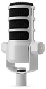 Rode - Micrófono Dinámico Cardiode para Podcast, Color: Blanco Mod.PODMICW_1