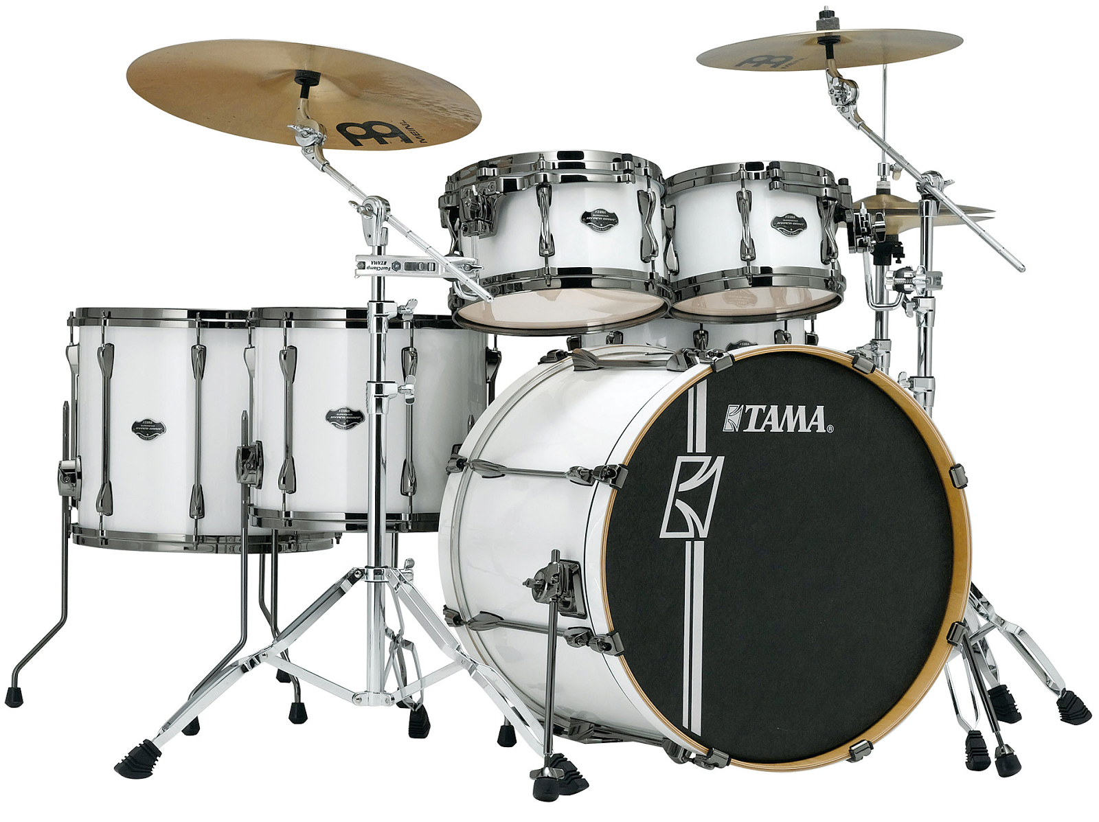 Tama - Bateria Superstar Hyper-D de 6 Piezas con Atriles, Color: Blanca Mod.MK62HZBNS-SGW_13