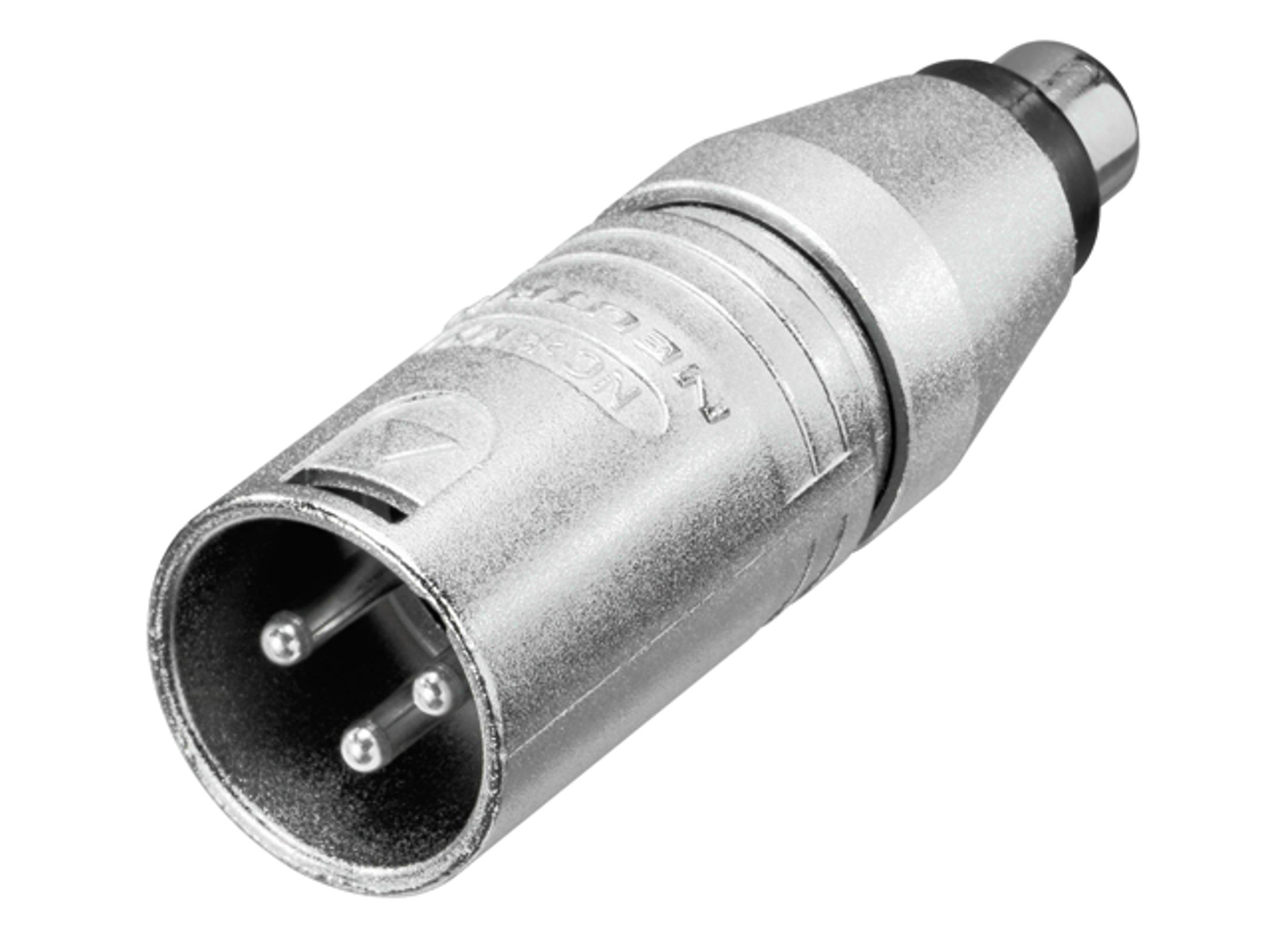 Neutrik - Adaptador XLR Macho 3 Pines a RCA Hembra Mod.NA2MPMF_356