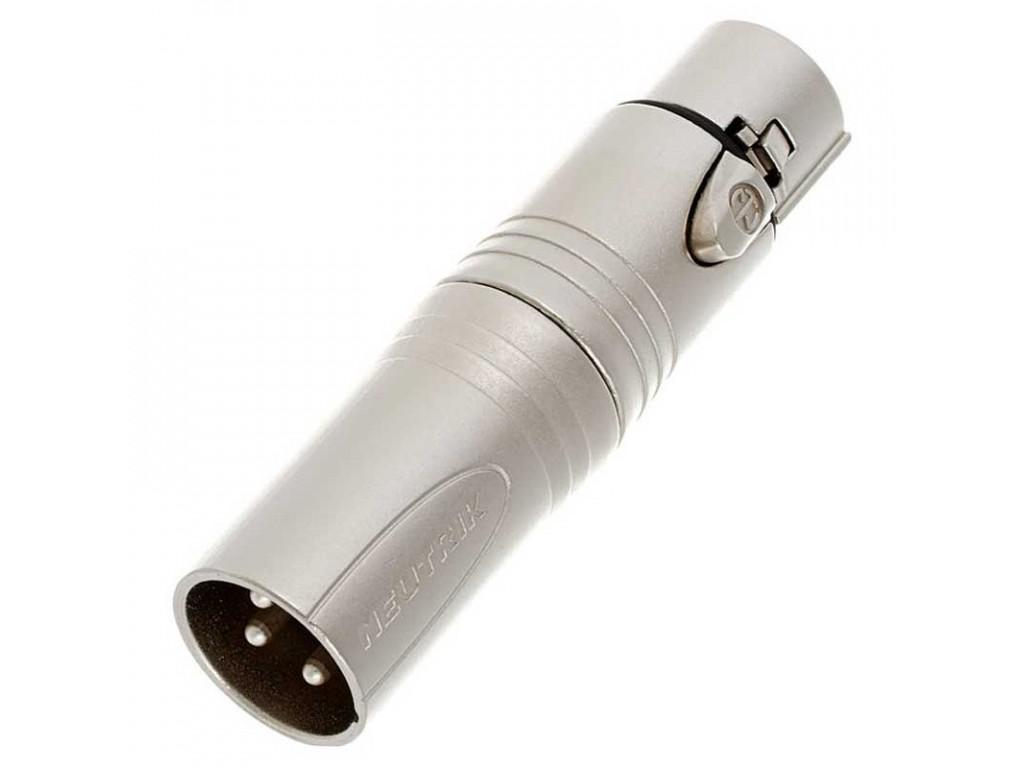 Neutrik - Adaptador XLR Hembra de 3 Pines a XLR Macho de 3 Pines Mod.NA3FM_360