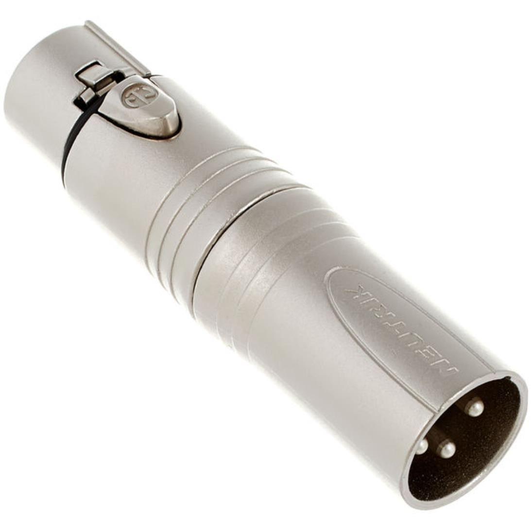 Neutrik - Adaptador XLR Hembra de 3 Pines a XLR Macho de 3 Pines Mod.NA3FM_364