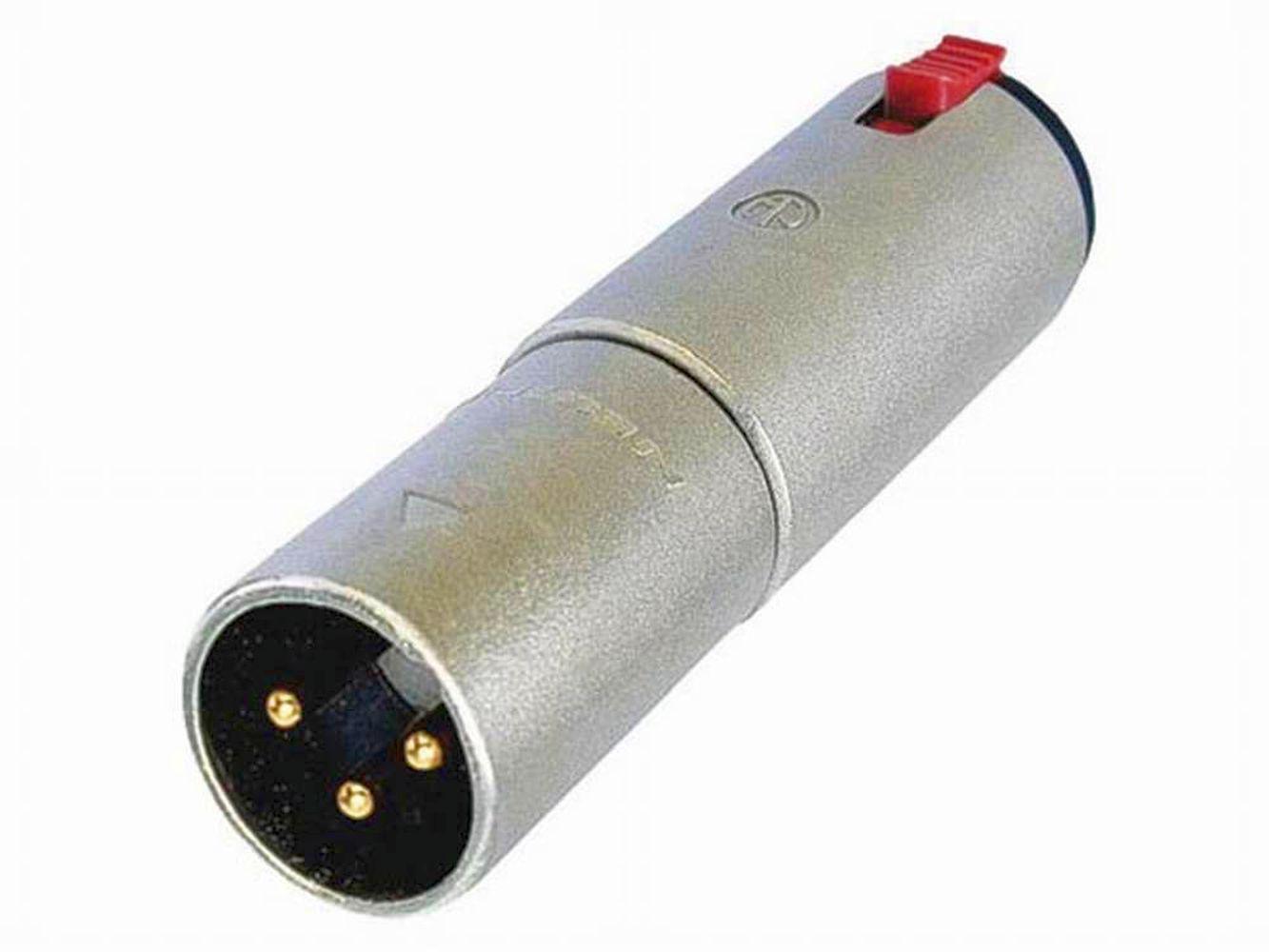 Neutrik - Adaptador XLR Macho 3 Pines a Jack Estereo TRS Mod.NA3MJ_369