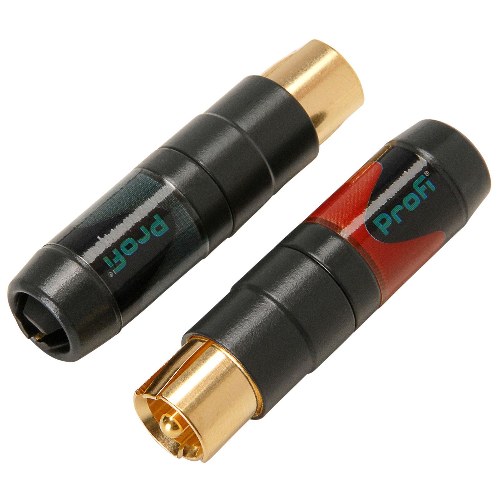 Neutrik - Conector RCA Macho para Cable, Contacots en Oro Mod.NF2C-B/2_425