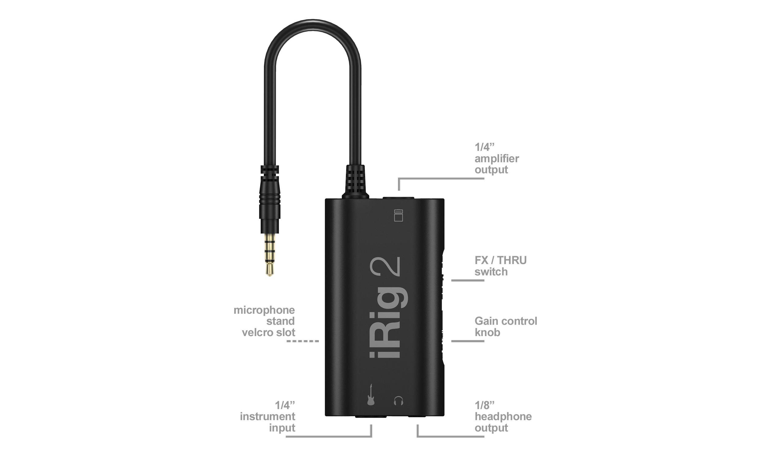 IK Multimedia - Interfaz Analógica de Guitarra iRig 2 para iOS y Mac Mod.P-IRIG2-PLG-IN_7