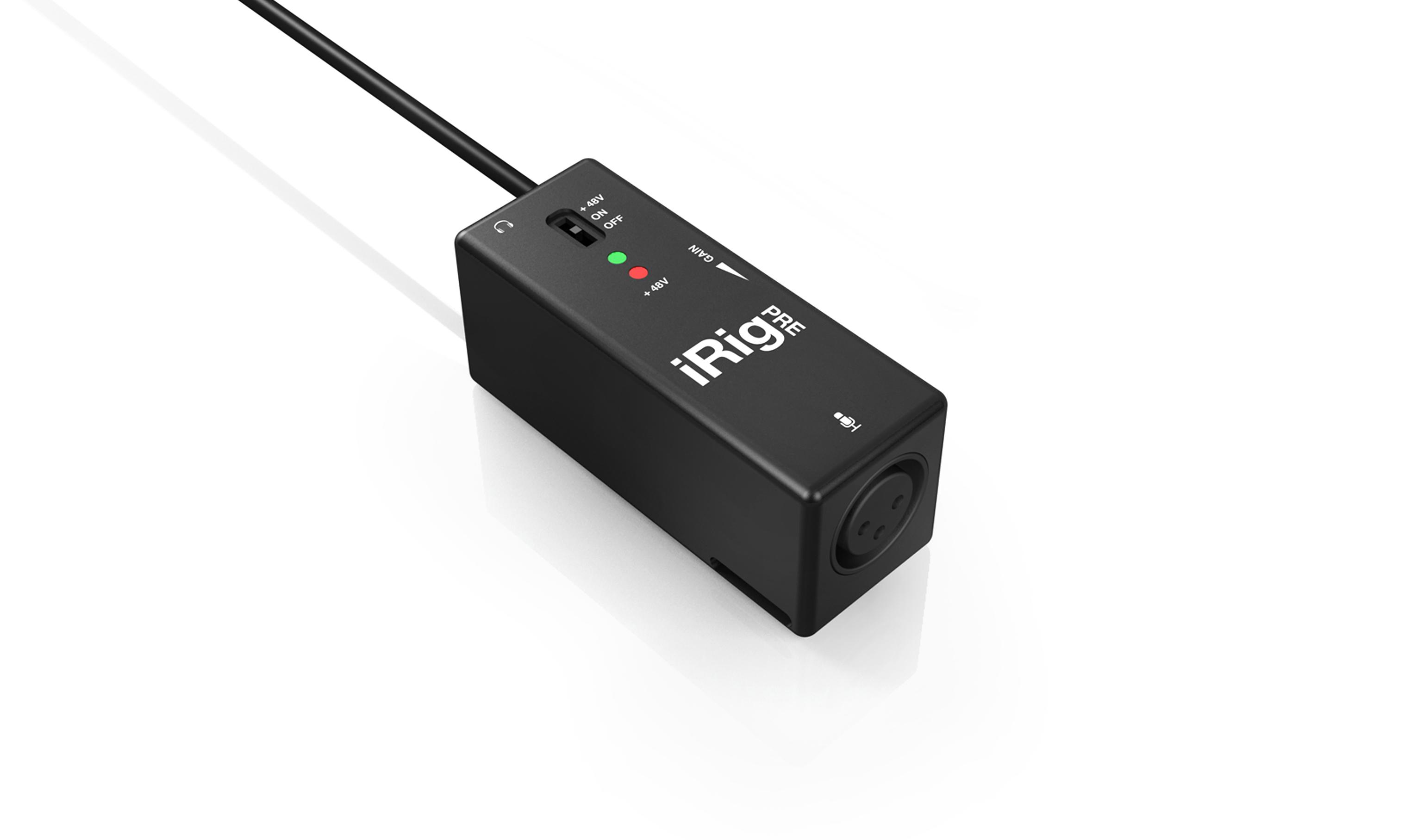 IK Multimedia - Interfaz de Micrófono XLR iRig Pre para iOS y Android Mod.IP-IRIG-PRE-IN_13