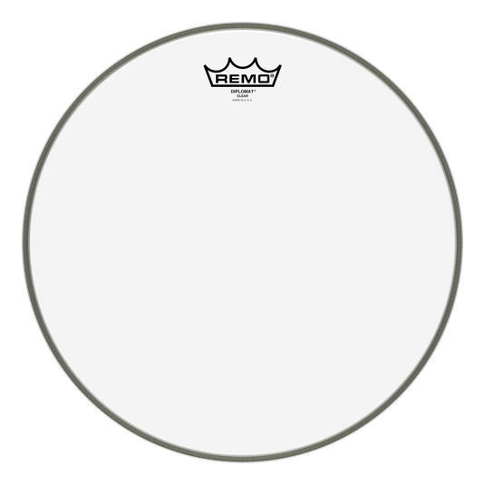 Remo - Parche Wking Diplomat, Tamaño: 14" Transparente Mod.BD-0314-00_32