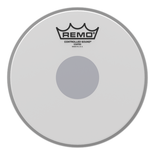 Remo - Parche Controlled Sound Coated, Tamaño: 8" Centro Negro Mod.CS-0108-10_10