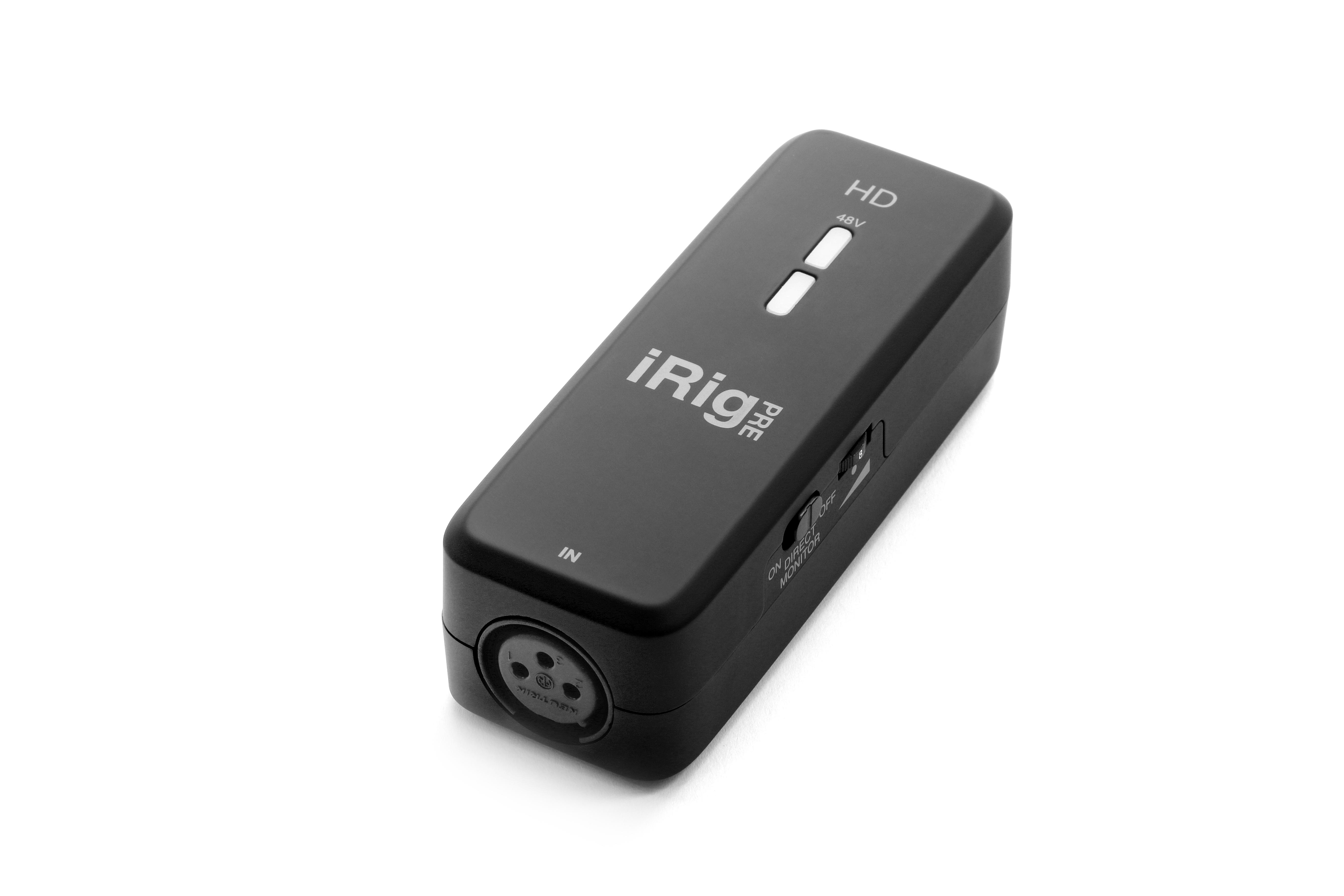 IK Multimedia - Interfaz de Audio para Micrófono XLR iRig Pre HD para iOS y Android Mod.IP-IRIG-PREHD-IN_12