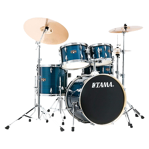 Tama - Batería Imperialstar de 5 Piezas con Atriles y Asiento, Color: Azúl Metálico Mod.IE52KH6W-HLB_5