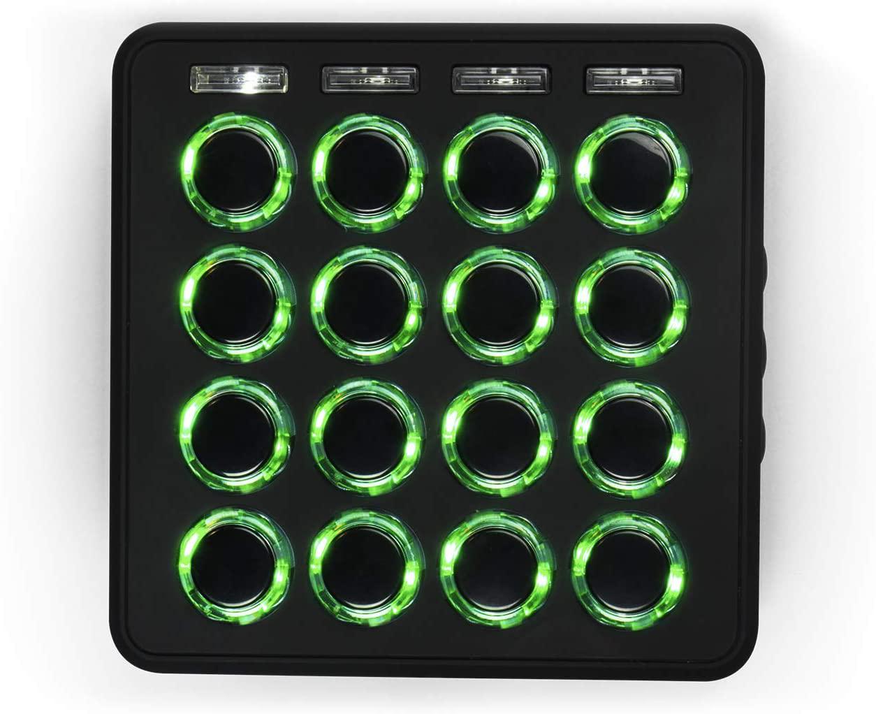 DJTT - Superficie de Control MIDI Fighter 3D, Color: Negro_6