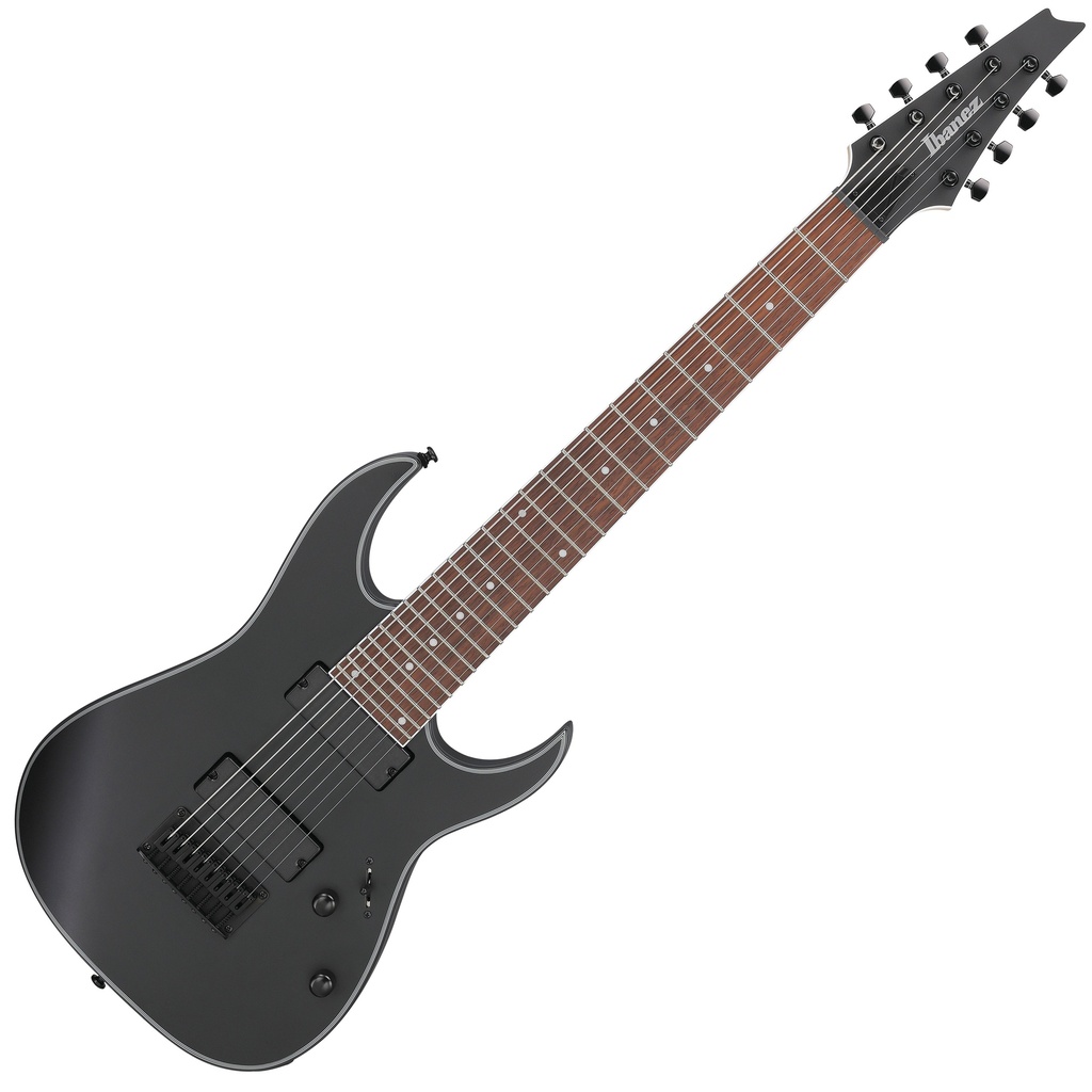 Ibañez - Guitarra Eléctrica RG de 8 Cuerdas, Color: Negro Mate Mod.RG8EX-BKF_1