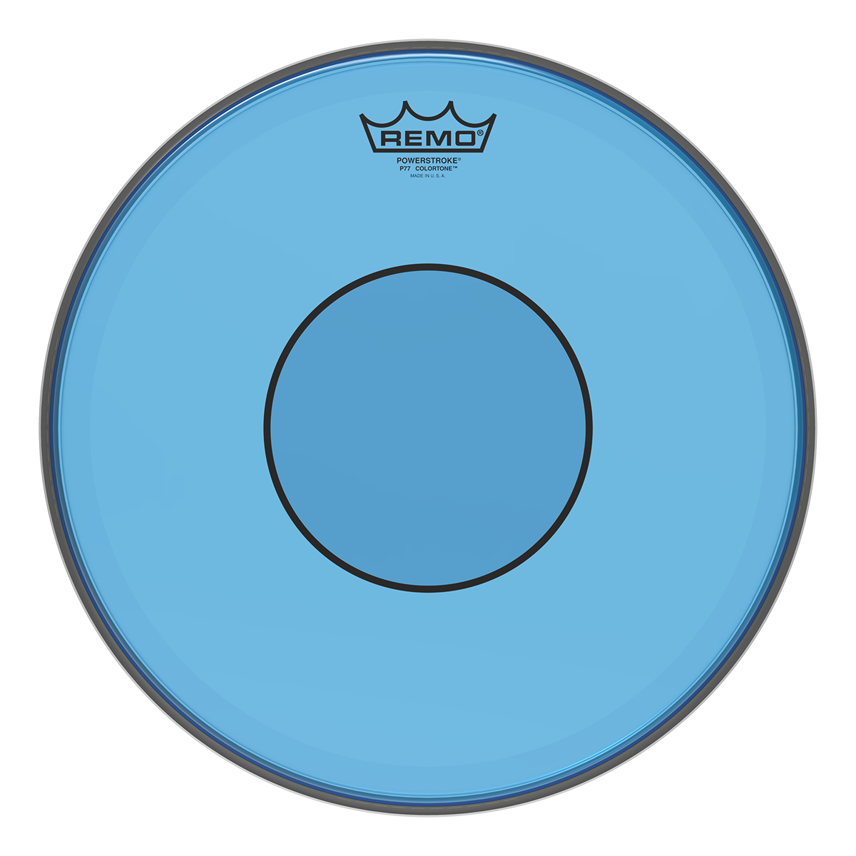 Remo - Parche Colortone Powerstroke 77, Tamaño: 14" Color: Azúl Mod.P7-0314-CT-BU_2