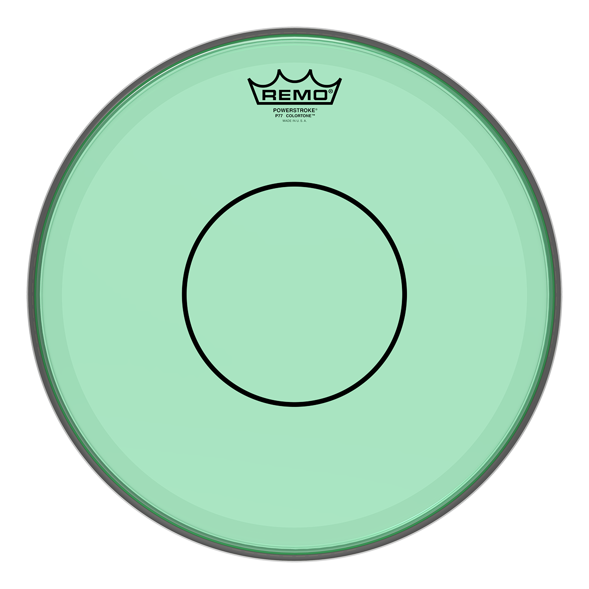 Remo - Parche Colortone Powerstroke 77, Tamaño: 14" Color: Verde Mod.P7-0314-CT-GN_3