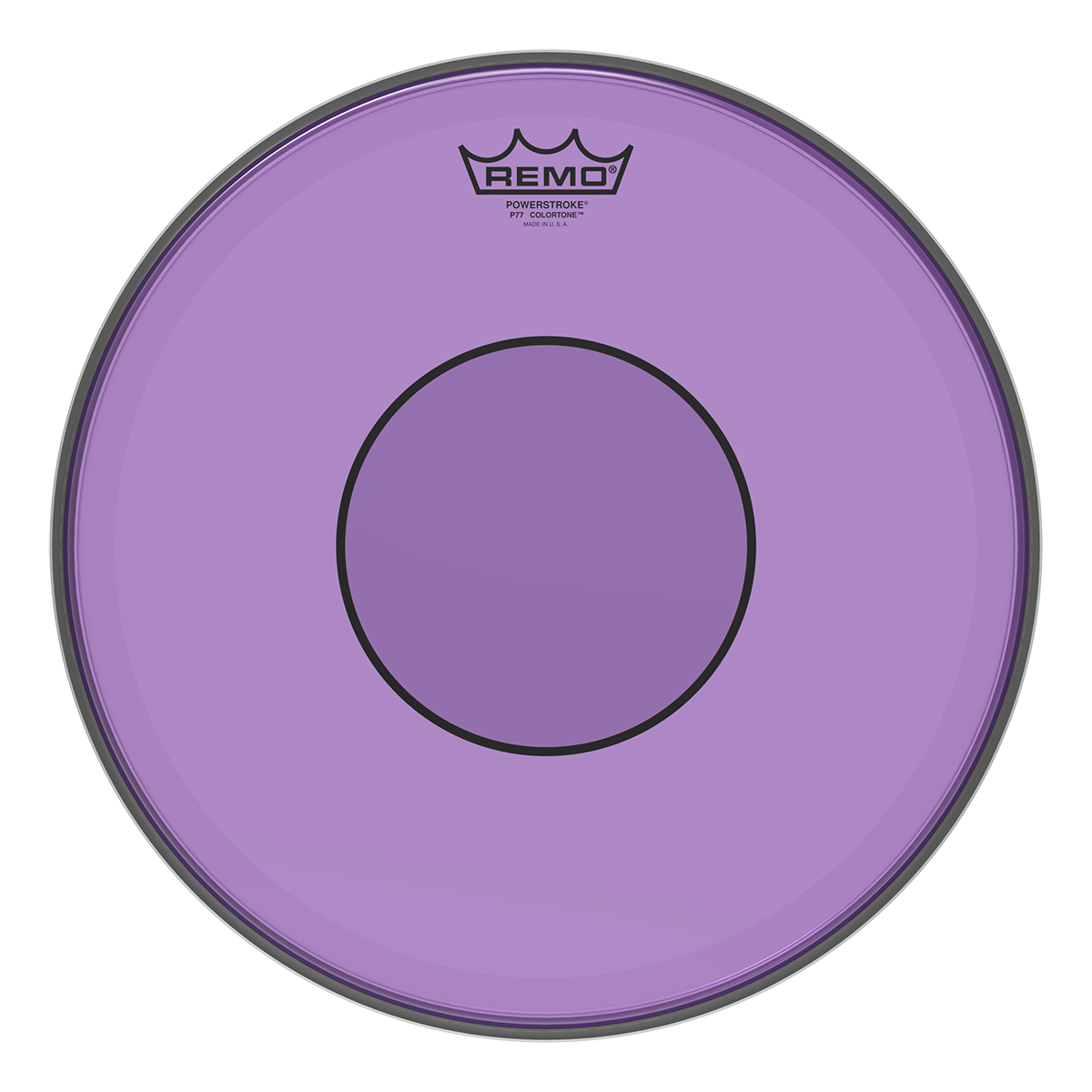 Remo - Parche Colortone Powerstroke 77, Tamaño: 14" Color: Morado Mod.P7-0314-CT-PU_9