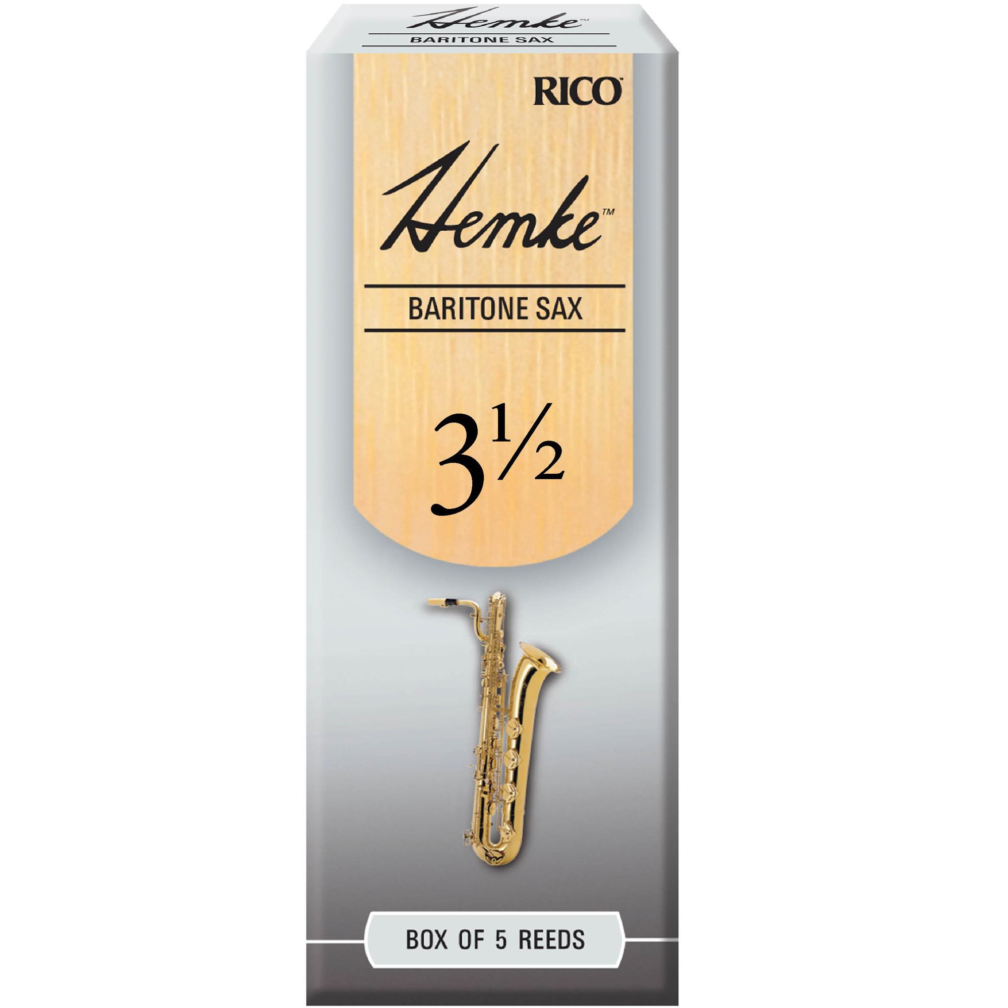 D'Addario - 5 Cañas Hemke para Sax Baritono, Medida: 3 1/2 Mod.RHKP5BSX350(5)_31