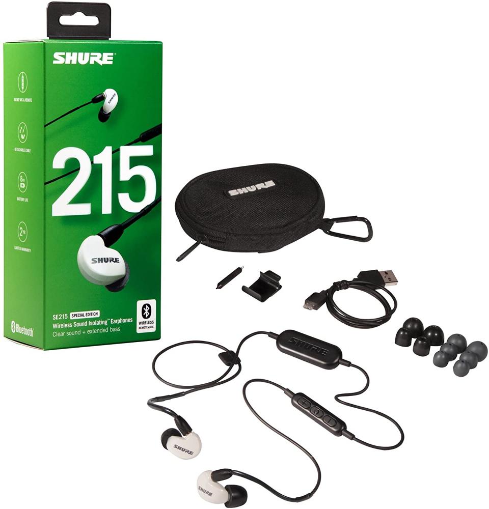 Shure - Audífonos In-Ears Bluetooth Aislantes de Sonido, Color: Blanco Mod.SE215SPE-W-BT1_18
