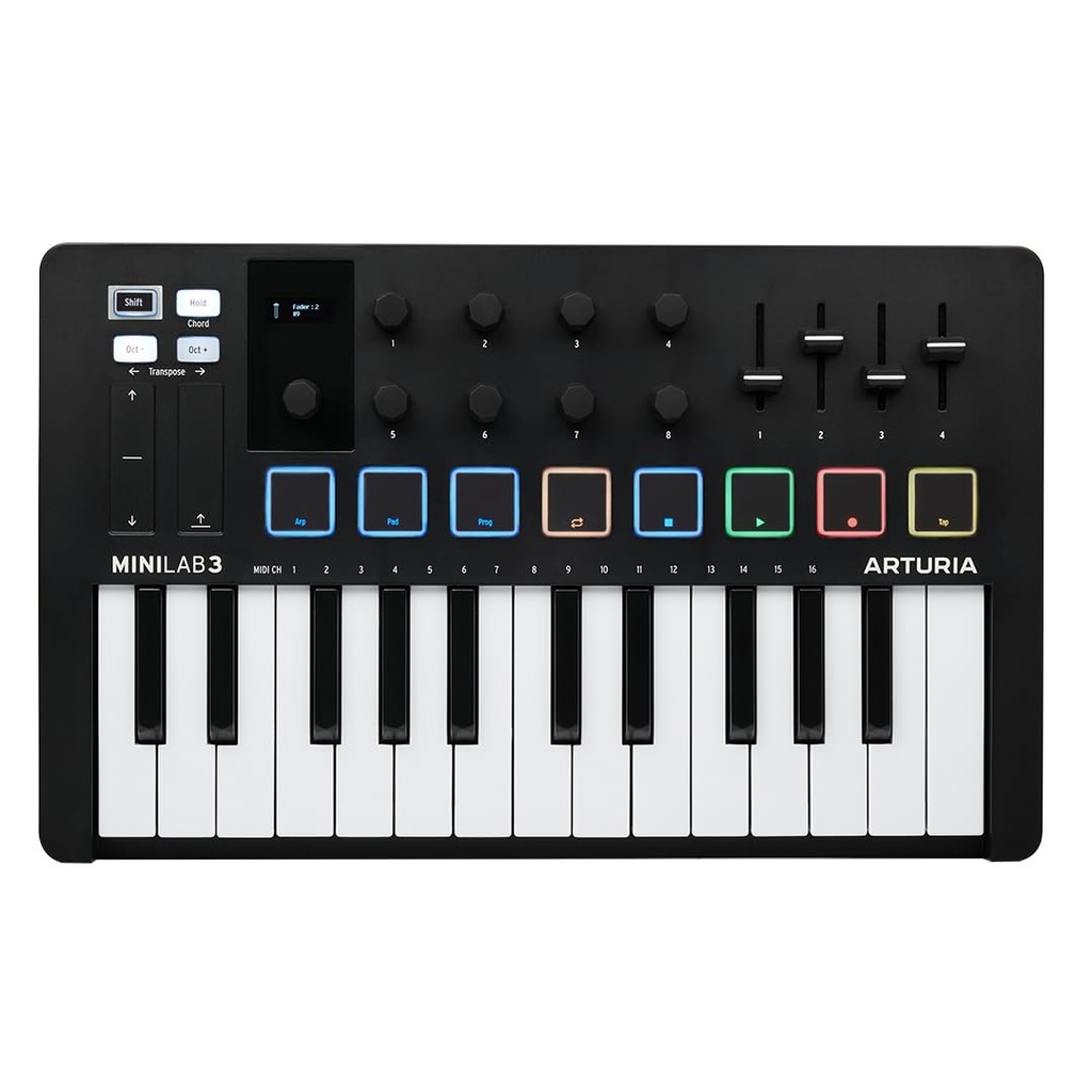 [PMG10844] Arturia - Teclado Controlador MIDI, Color: Negro Mod.Minilab3BK