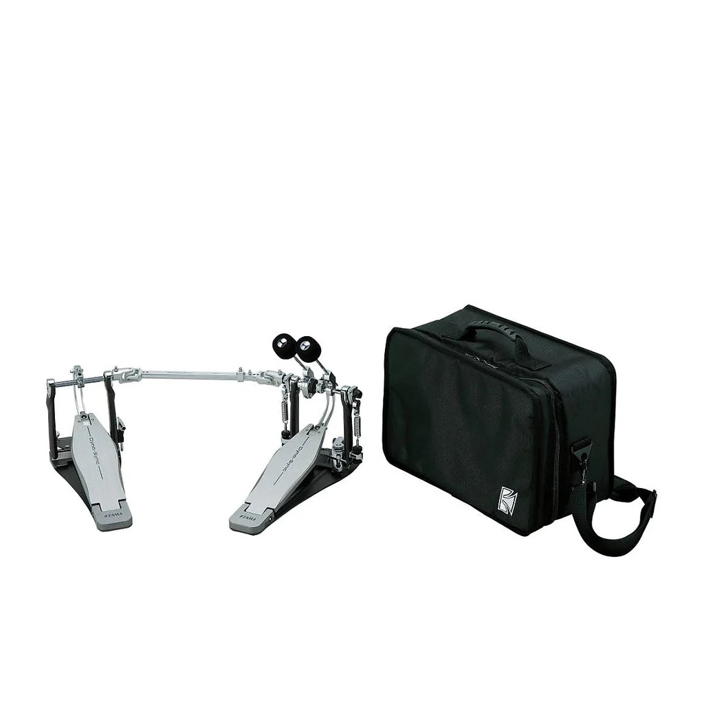 Tama - Pedal Doble Dyna Sync Con Barra De Conexión Mirror Y Funda Mod.HPDS1TWMR