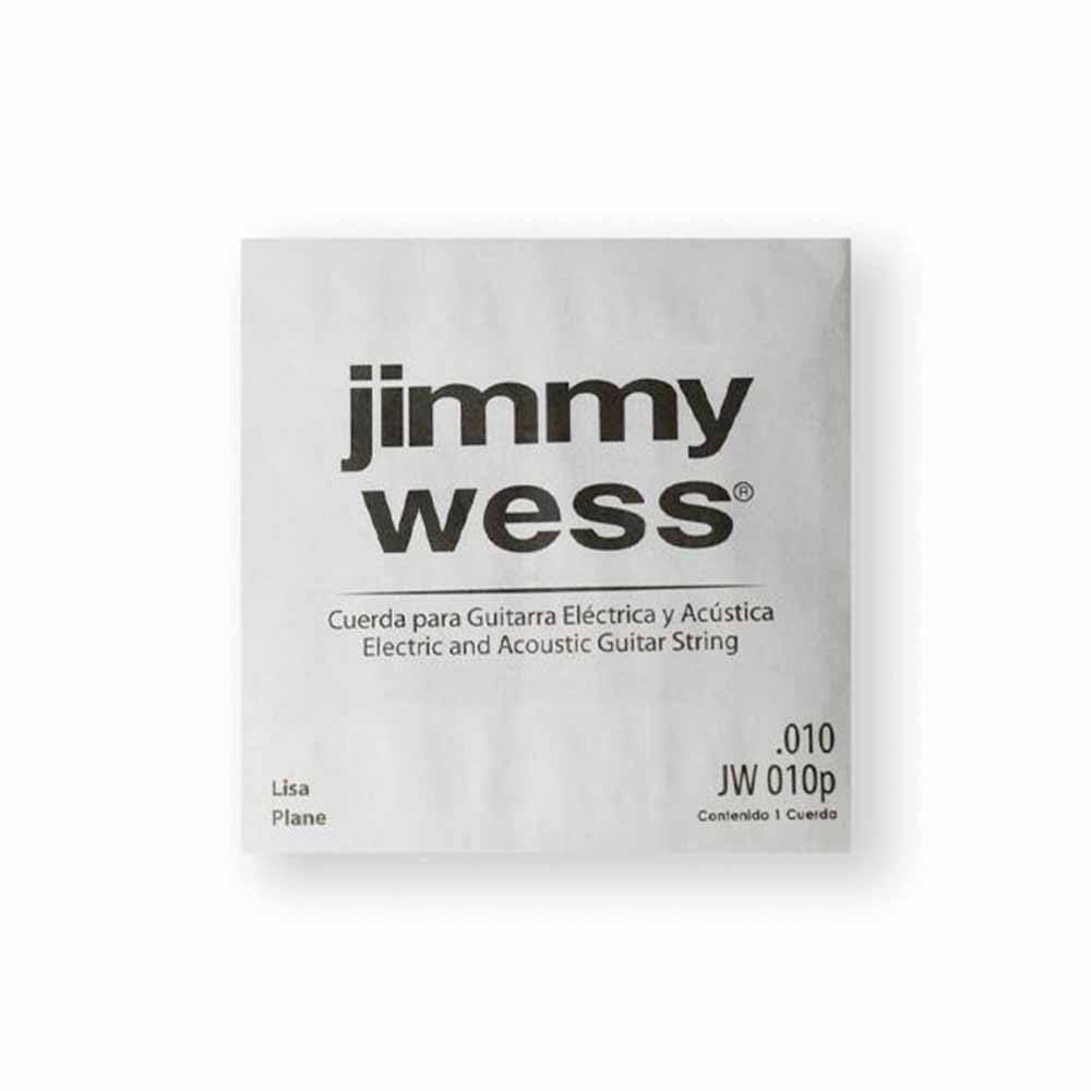 [PMG11940] Jimmy Wess - Cuerda Para Guitarra Acustica O Electrica, 0.010 Acero Estañado Mod.JW-010P-6