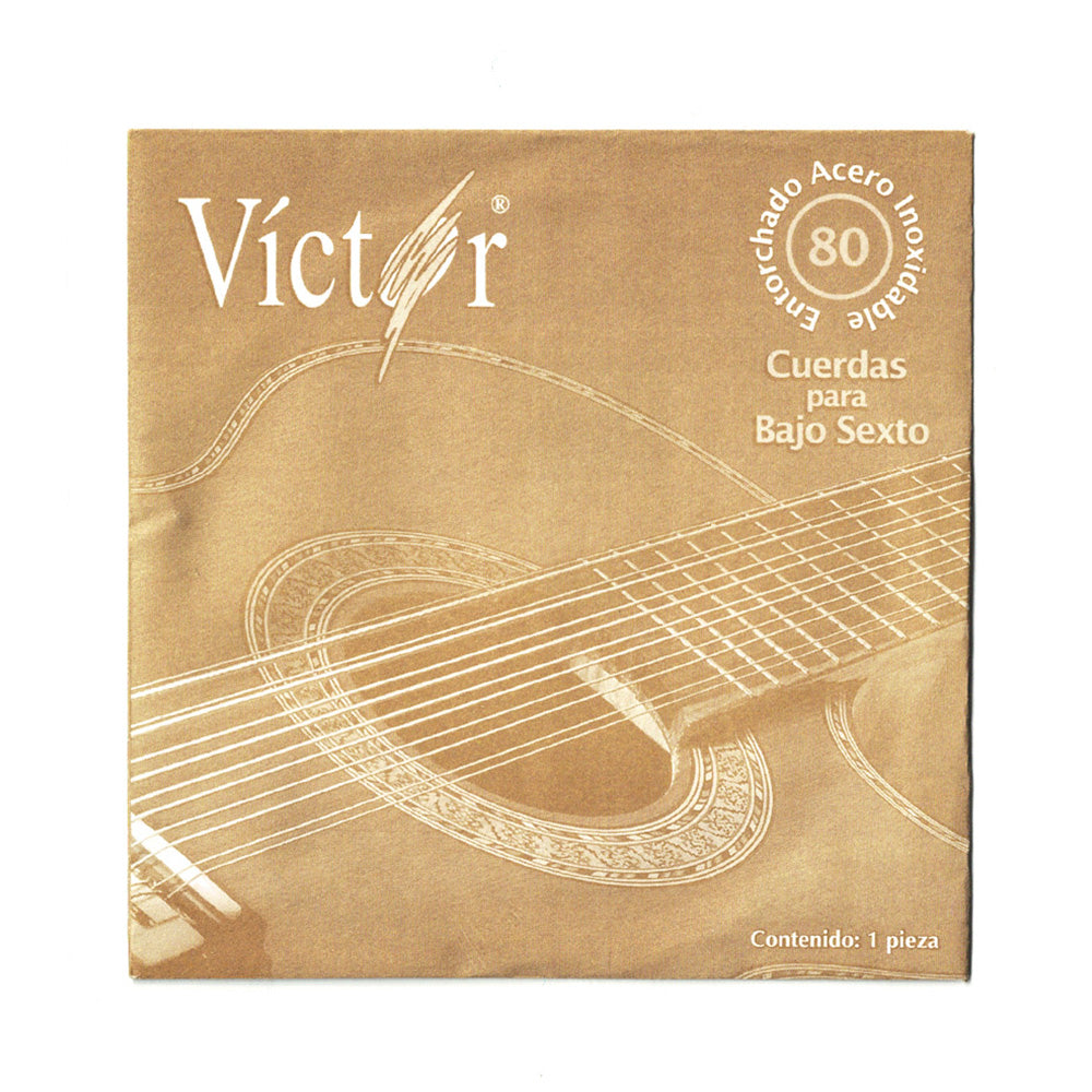 [PMG11958] Victor - Cuerda Para Bajo Quinto Y Sexto 2A., Entorchado Acero Inoxidable Mod.VCBS-036-6