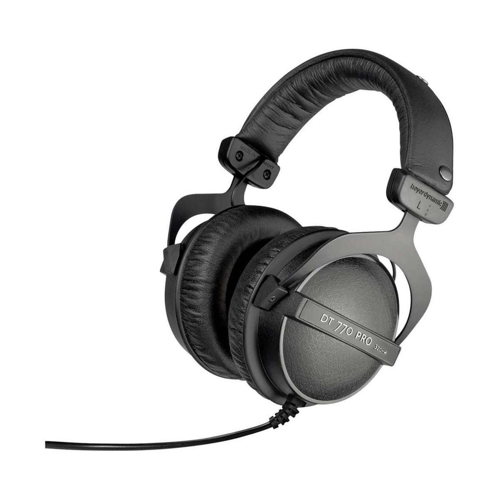 Beyerdynamic - Audífonos Cerrados Profesionales para Estudio, 32 Ohms Mod.DT 770 Pro 32
