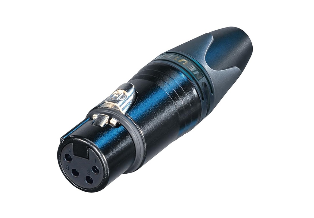 [PMG5485] Neutrik - Conector XLR Hembra de 4 Polos Serie XX Contactos en Oro Mod.NC4FXX-B
