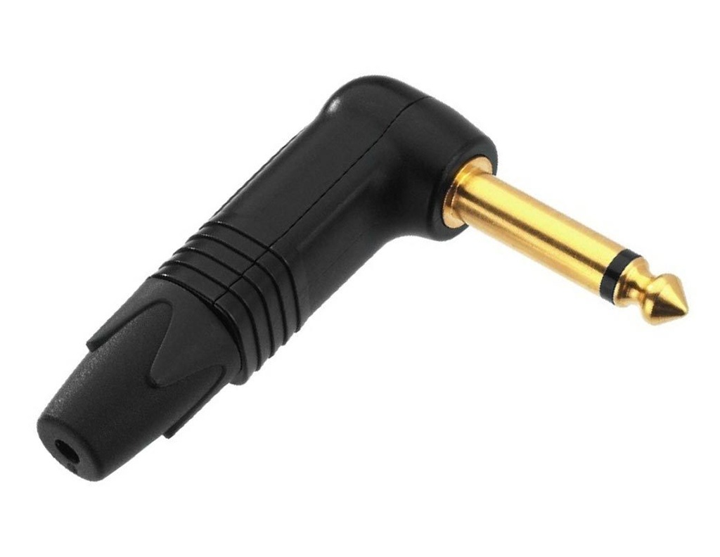 [PMG9345] Neutrik - Plug Mono de 1/4 con Angulo de 90°, Contacto en Oro Mod.NP2RX-B