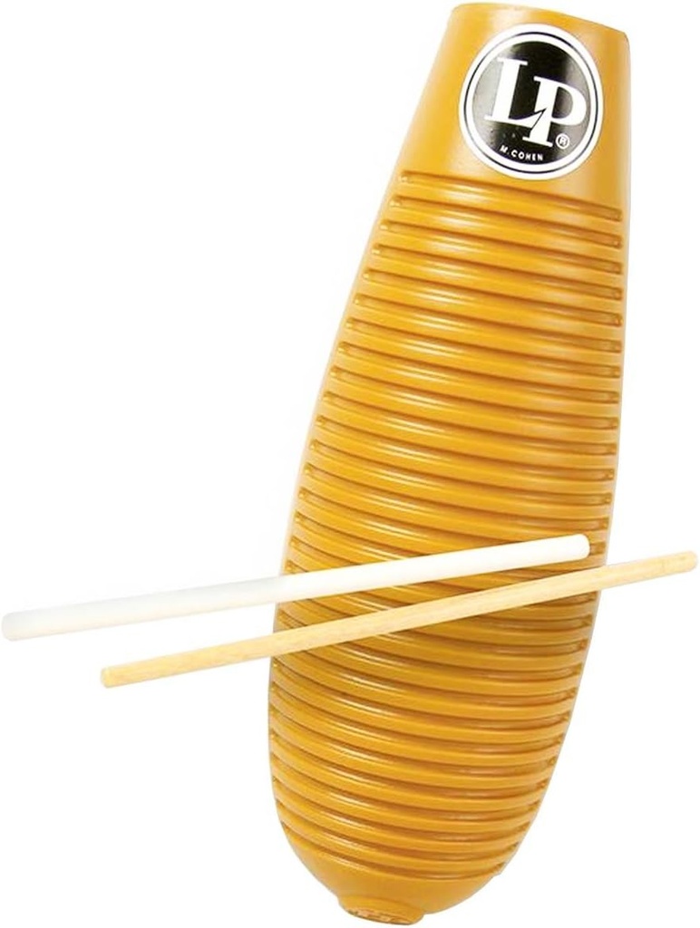 [PMG1749] Latin Percussion - Guiro Super, Material Plastico con 2 Raspadores Mod.LP243