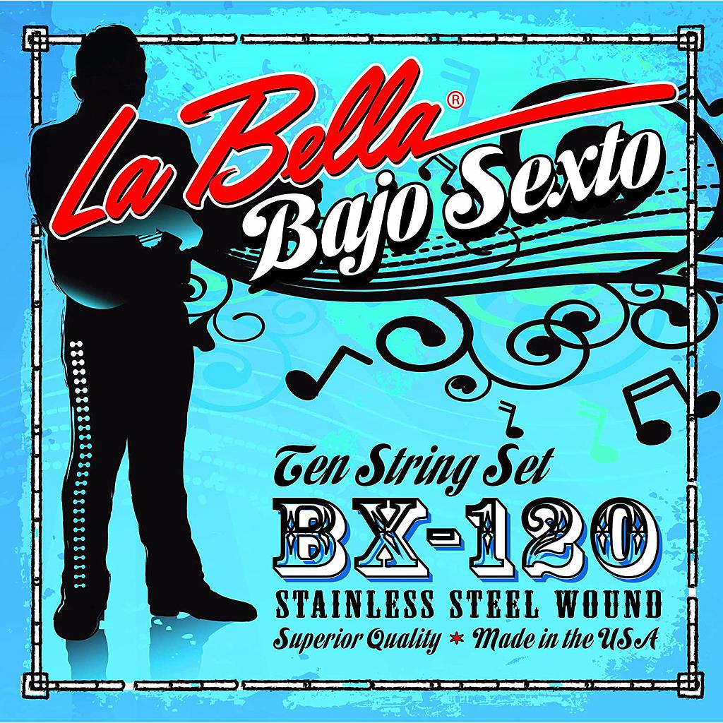La Bella - Encordado para Bajo Sexto, 12 Cuerdas Mod.BX120