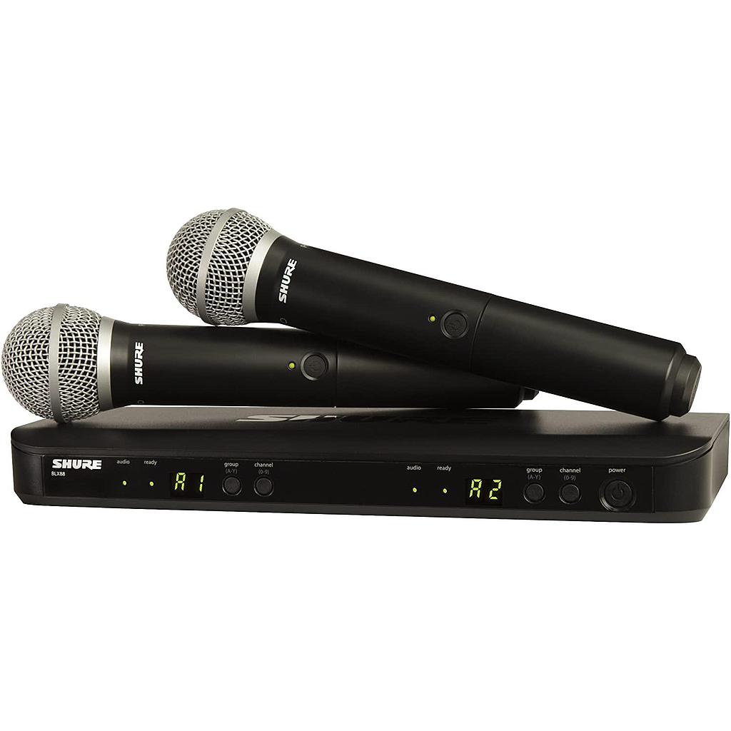 Shure - Sistema Inalámbrico BLX Doble de Mano Mod.BLX288/PG58