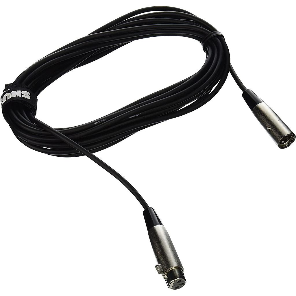 Shure - Cable para Micrófono, Tamaño: 7.62 mts. Mod.C25J