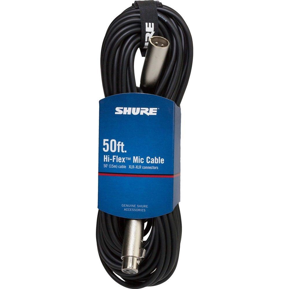 Shure - Cable para Micrófono, Tamaño: 15.24 mts. Mod.C50J