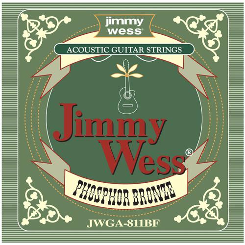 Jimmy Wess - Cuerda 3A para Guitarra Acústica, 6 Piezas Bronce F .22 Mod.WB22(6)