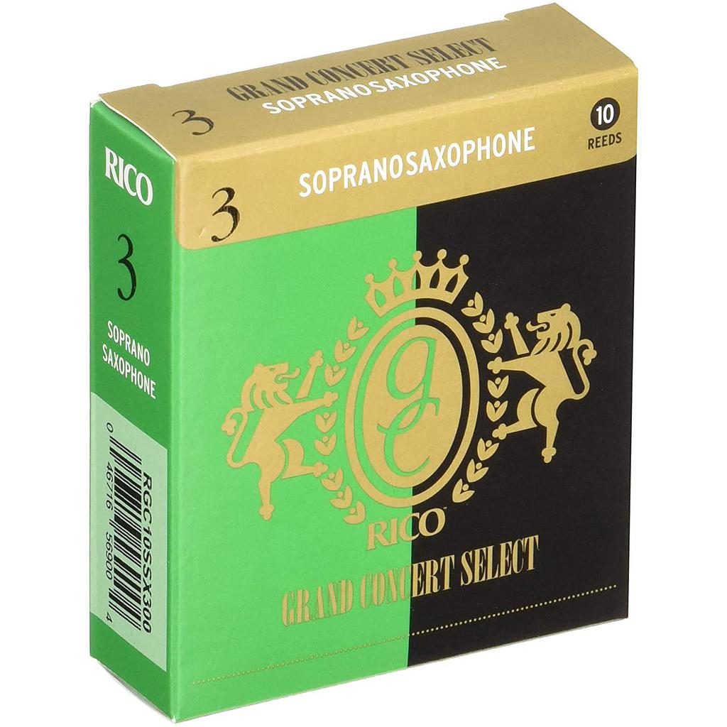 D'Addario - 10 Cañas Saxofon Soprano Grand Concert, Medida: Varias Mod.RGC10SSX___(10)