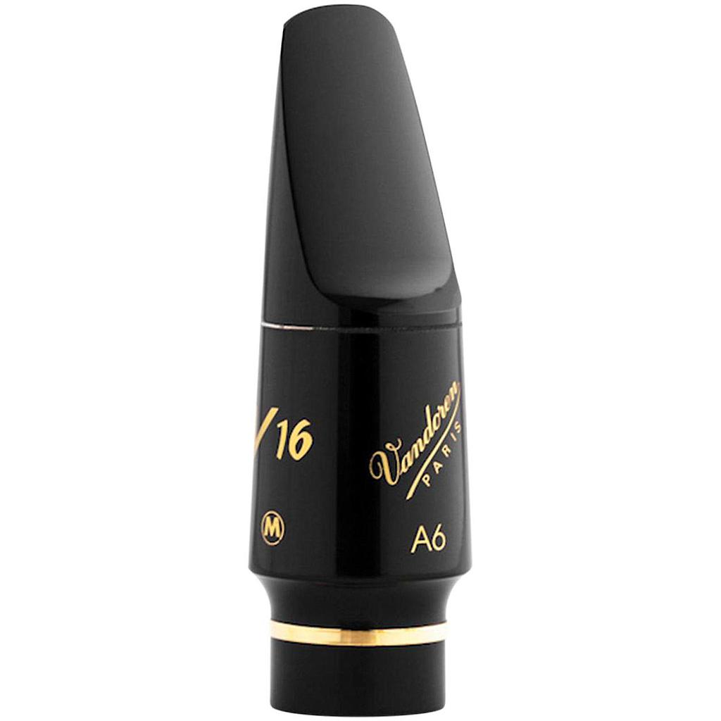 Vandoren - Boquilla V16 A6 para Sax Alto, Medium Ebonite Mod.SM812M