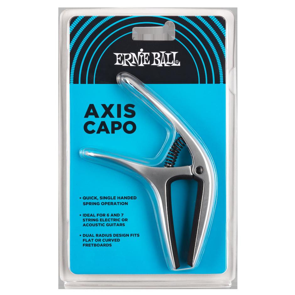 Ernie Ball - Capotrasto Axis para Guitarra, Plata Mod.9601