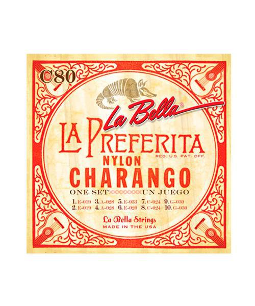 La Bella - Encordado para Charango, 10 Cuerdas Mod.C80