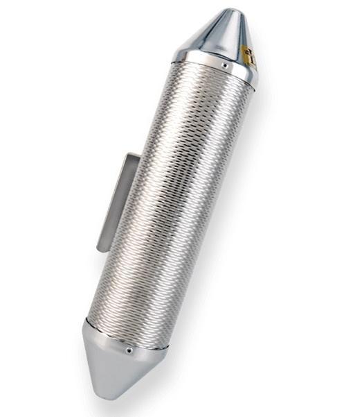 Latin Percussion - Guiro Torpedo, Material Metal con Raspador Mod.LP306A