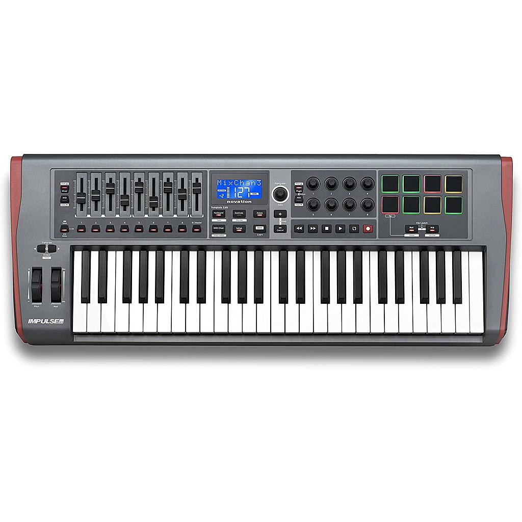 Novation - Teclado Controlador MIDI Impulse de 49 Teclado Mod.NOVIMP49