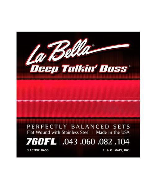 La Bella - Encordado Deep Talkin' Bass para Bajo Eléctrico, Light 43-104 Mod.760FL